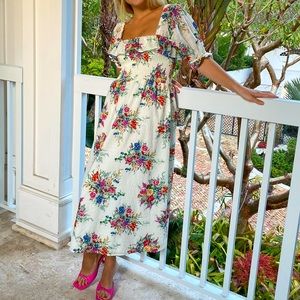 Cottagecore Prairie floral dress
